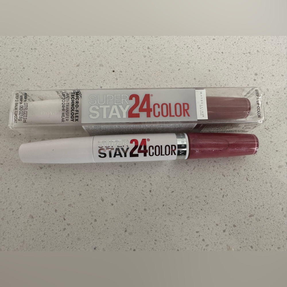 2 MAYBELLINE SUPER STAY 24 HOUR COLOR NEW  080 iNFINITE PETAL & 915 SULTRY AMBER